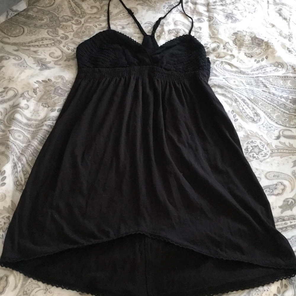 Black racerback dress